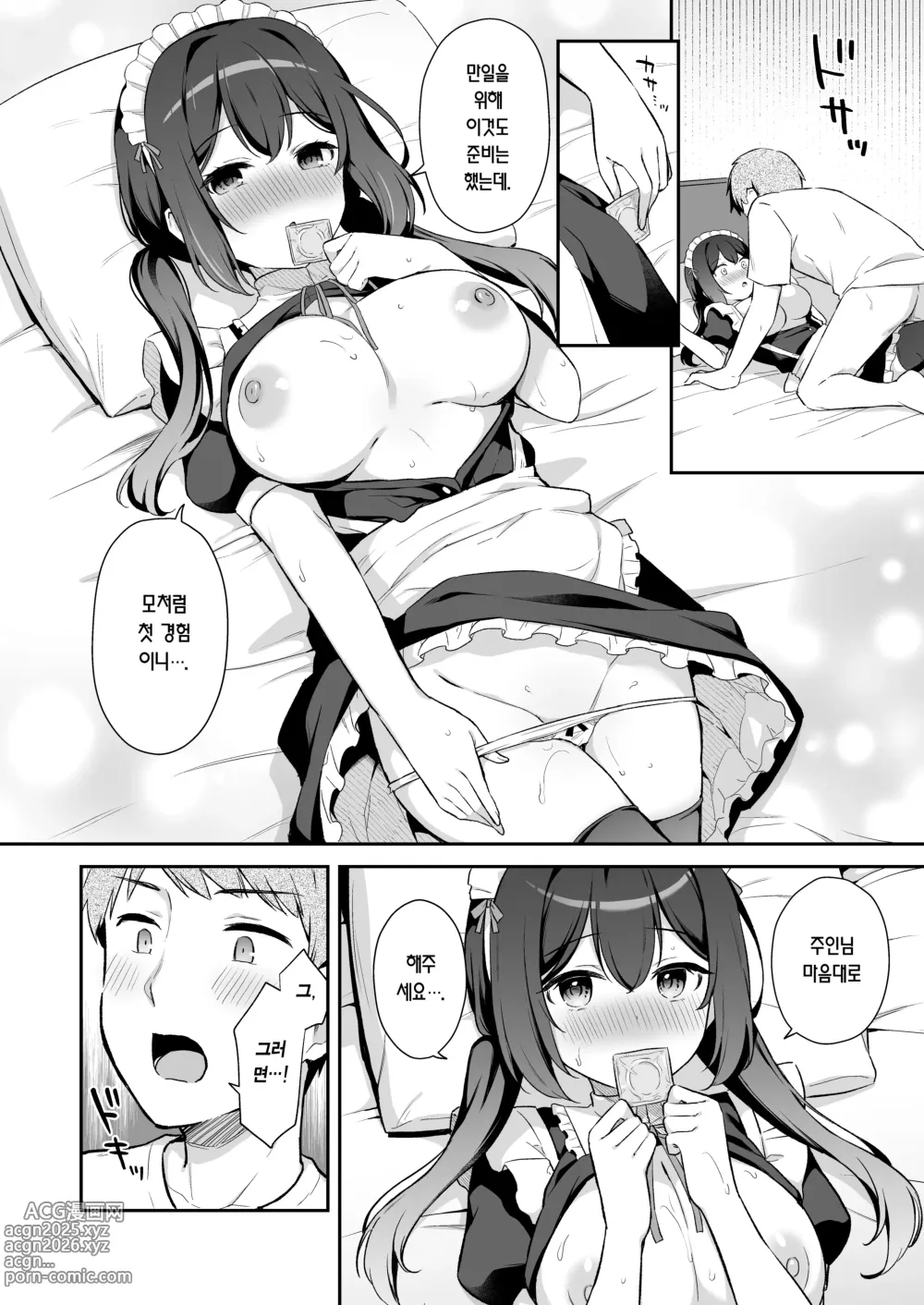 Page 15 of doujinshi 소꿉친구인 연하 치유계 메이드와 함께 첫 경험하는 이야기