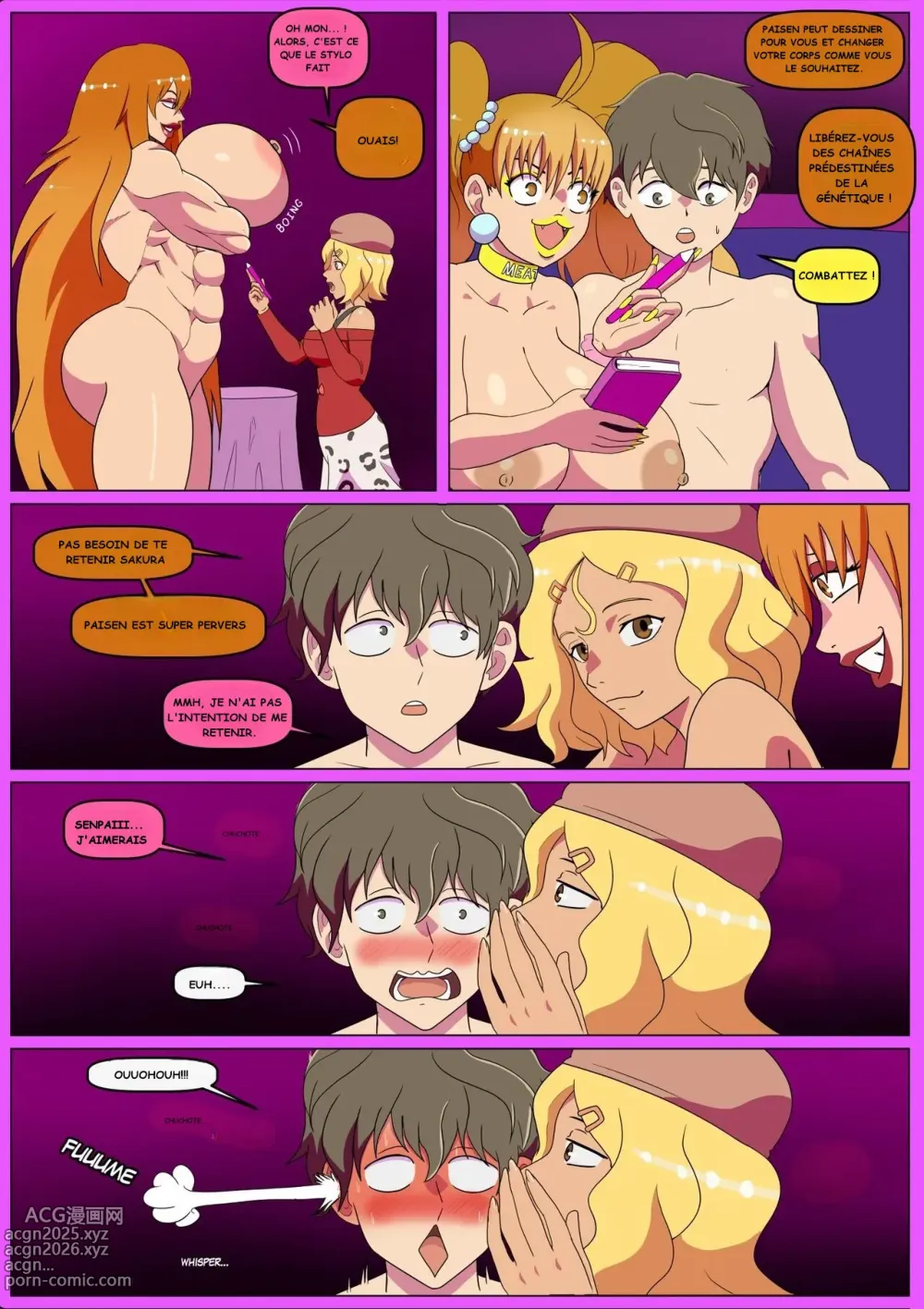 Page 30 of doujinshi Annon_Nagatoros_Bimbofication_(complete)_FRENCH