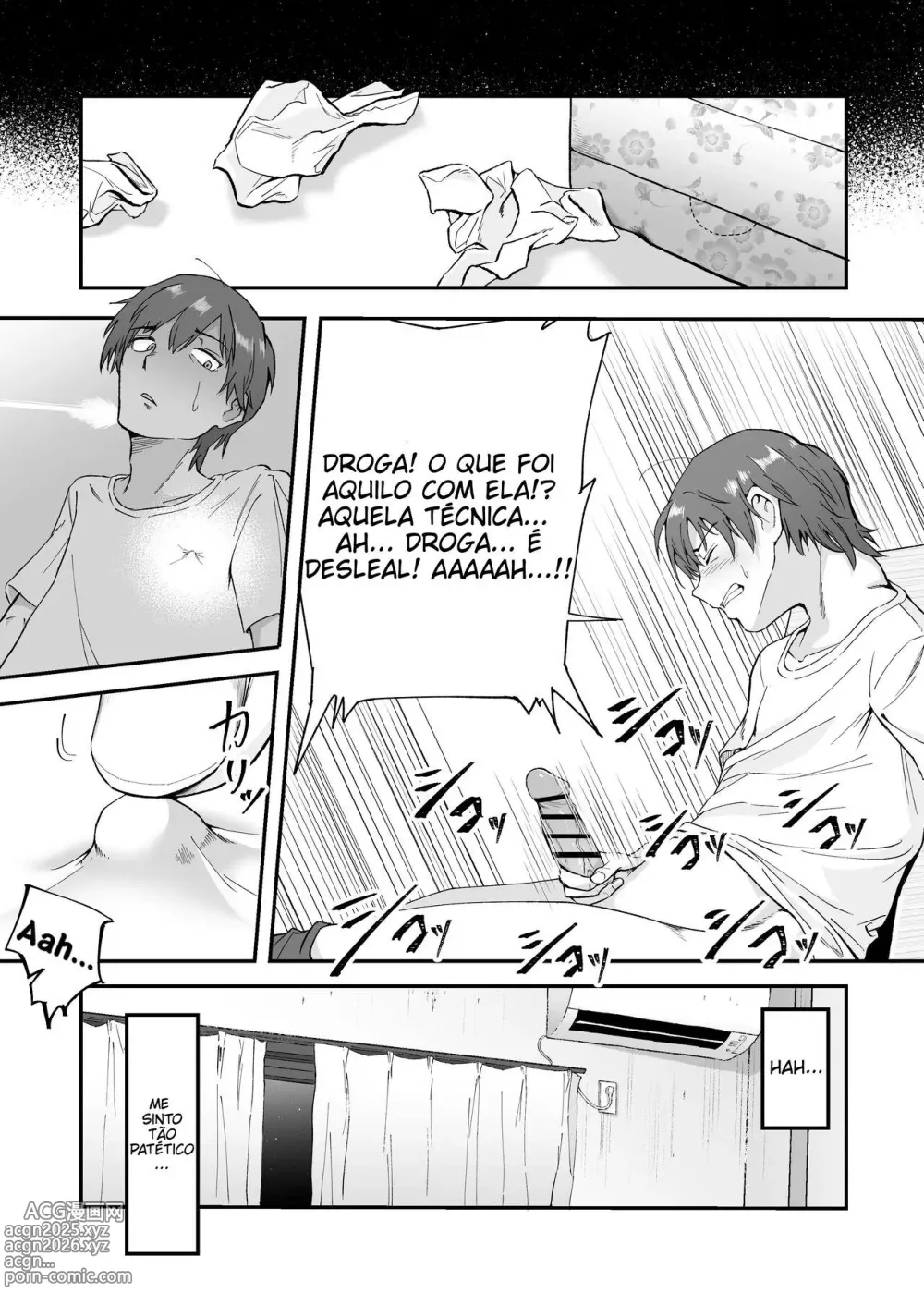 Page 20 of doujinshi Mesugaki ni 5-kakan Jirasareta Ato no Shasei, Souzou o Zessuru.