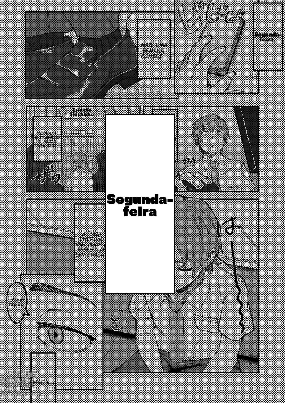 Page 3 of doujinshi Mesugaki ni 5-kakan Jirasareta Ato no Shasei, Souzou o Zessuru.