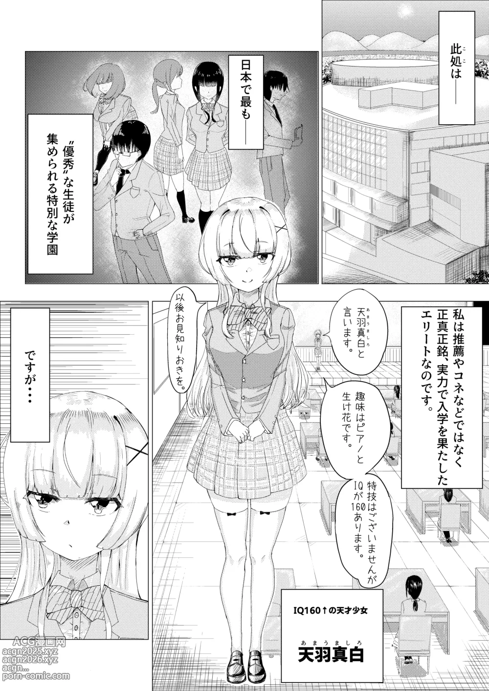 Page 3 of doujinshi IQ 160 no Watashi ga Baka na Otoko ni Netorareru Hazu ga Arimasen!