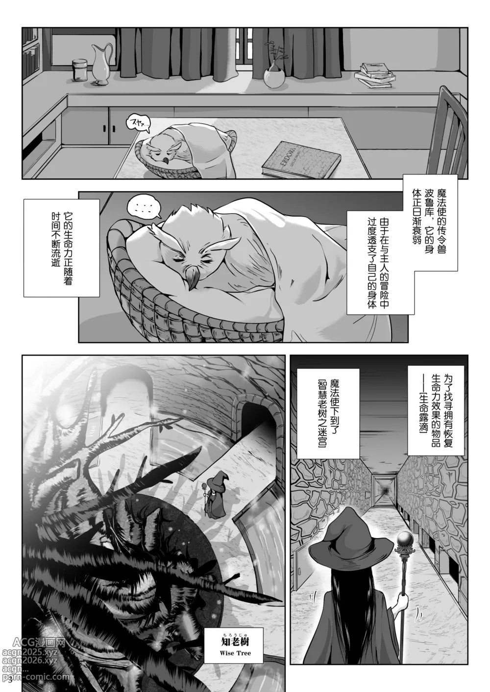 Page 3 of doujinshi Chikubi Mushi Chirouju to Inochi no Shizuku - The Dungeon of Wise