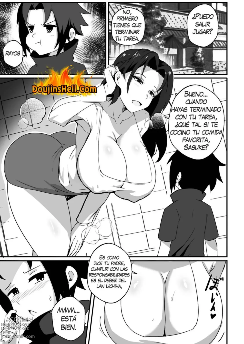 Page 2 of doujinshi B-trayal 44 Mikoto Uchiha (decensored)