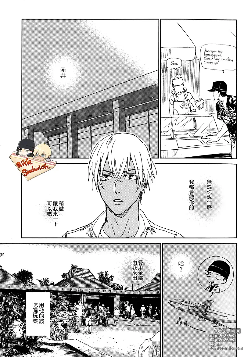 Page 13 of doujinshi Detective Conan Aka-Mukan Hawai AKAM in HAWAII