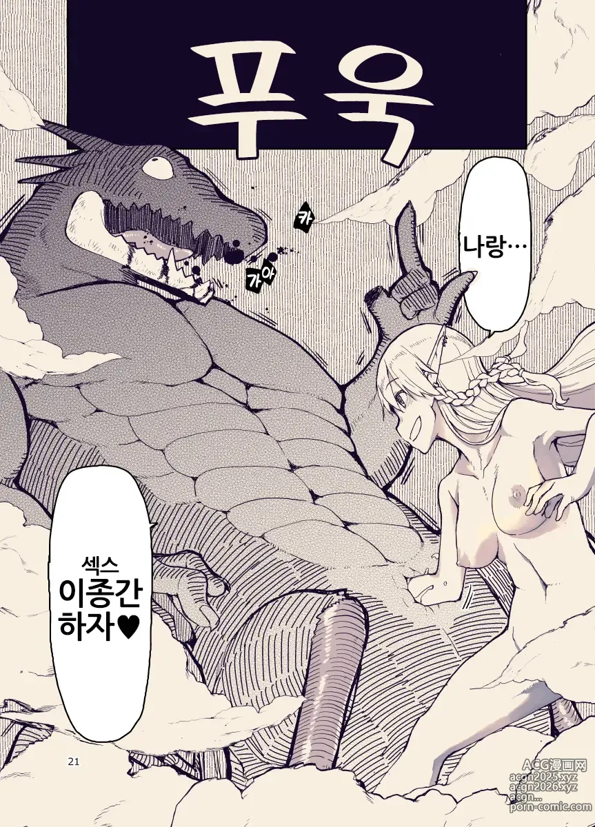 Page 21 of doujinshi 개변태 엘프의 이종간 일기 12