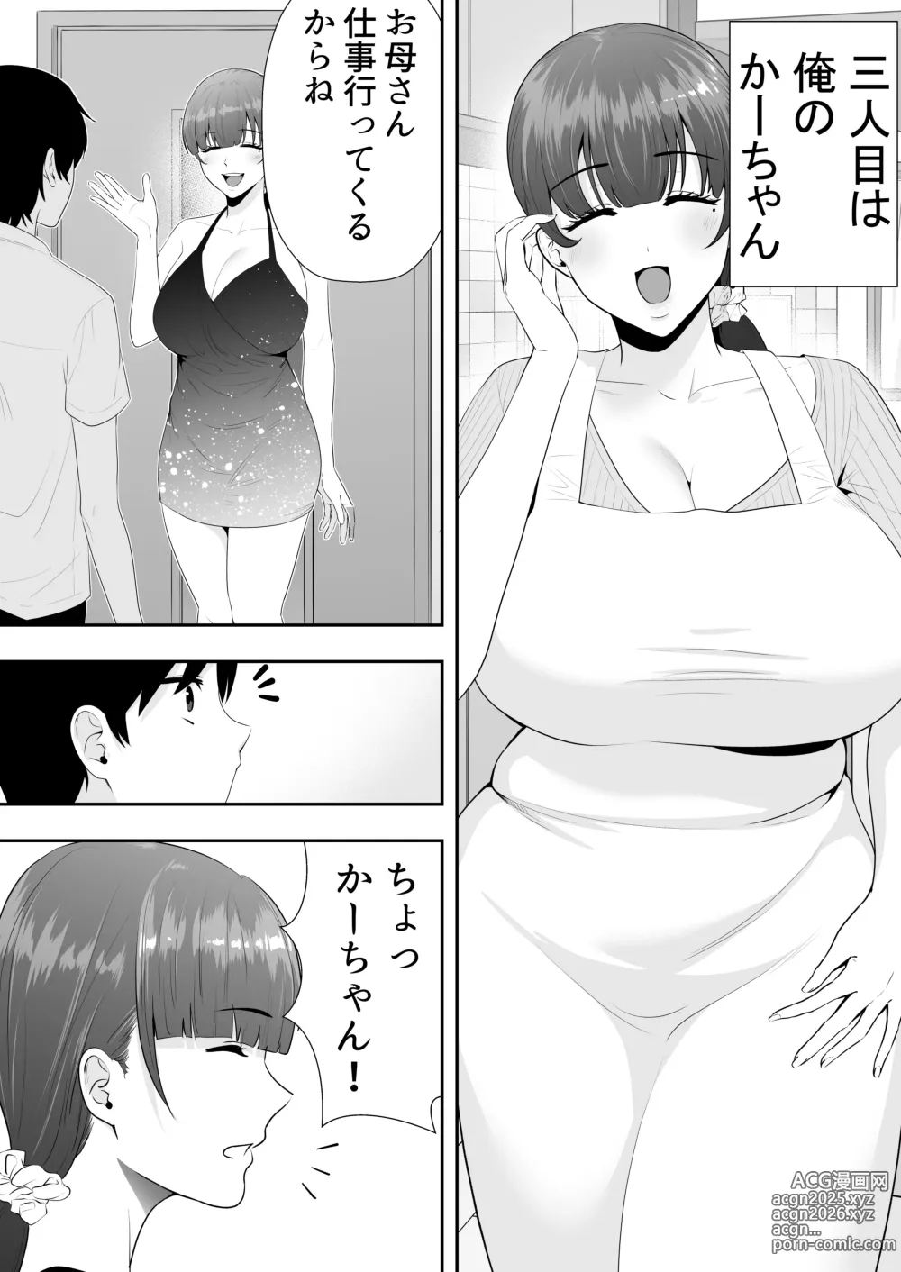 Page 17 of doujinshi Mama Tomo Harem ~Bokunchi ga Yokkyuu Fuman Oba-san-tachi no Tamariba ni Natteru Ken~