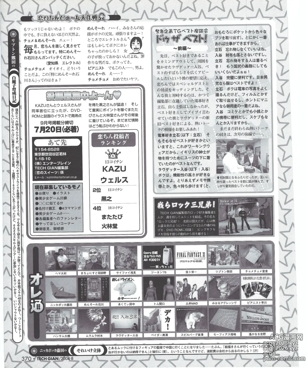 Page 375 of manga TECH GIAN 2004-08