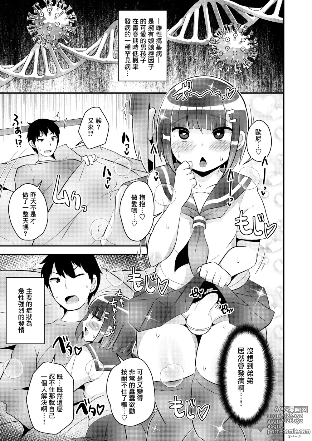 Page 3 of doujinshi Hatsujou Okama no Seishori Gakari