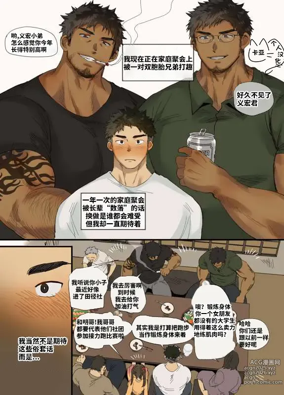 Page 3 of doujinshi 【家庭聚会后和双胞胎亲戚做到爽】【卡亚个人汉化组】