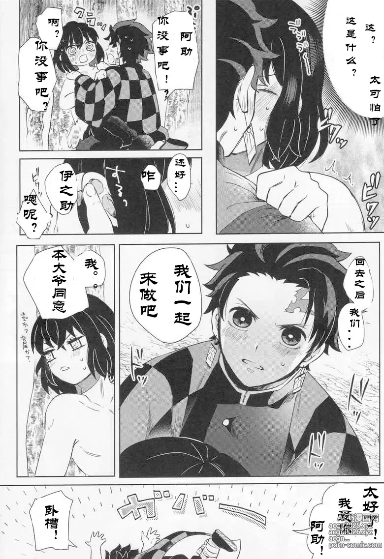 Page 6 of doujinshi 舒适至极，伤脑至极 【鬼灭之刃】[中文翻译] 上