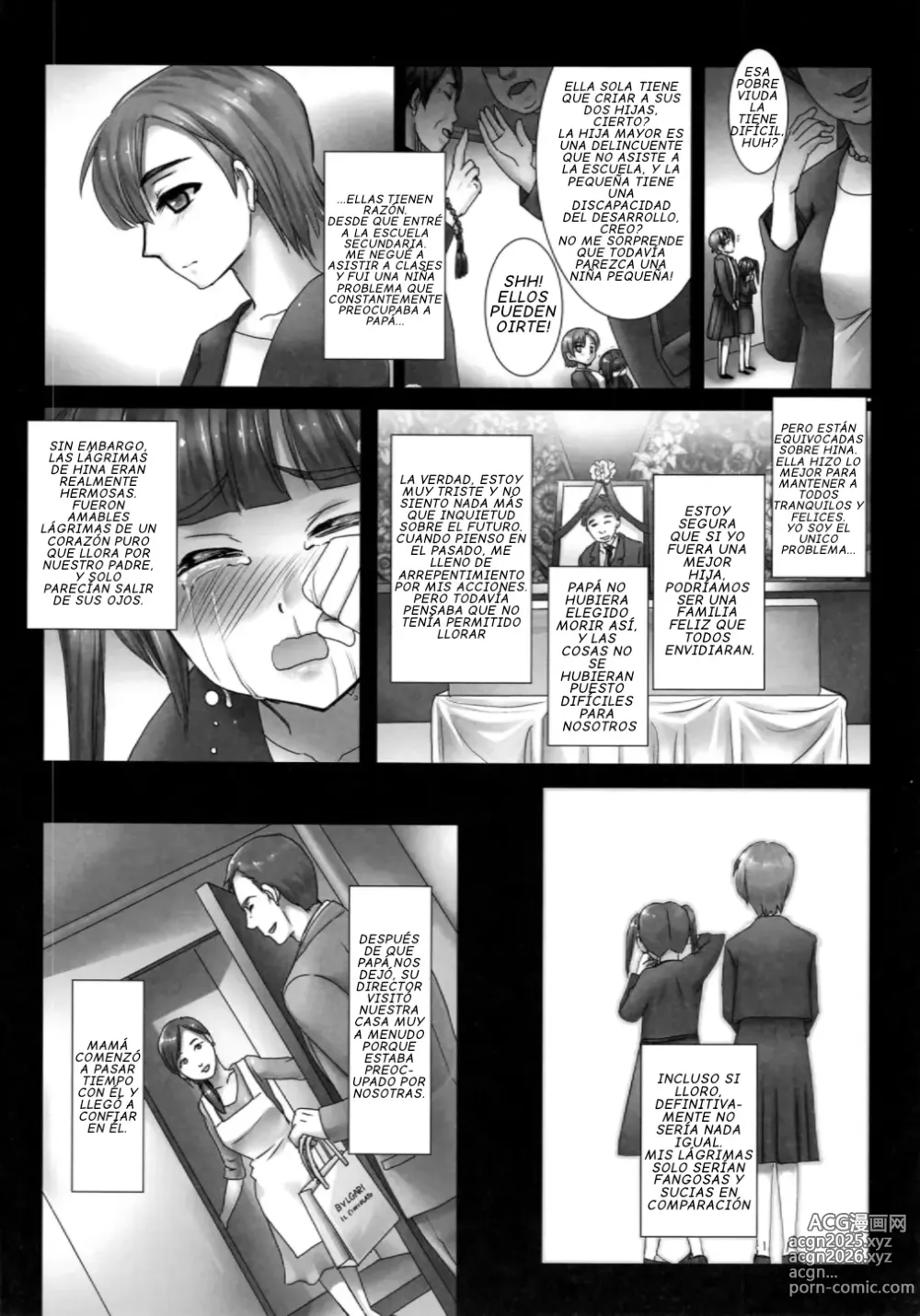 Page 8 of doujinshi Yoru wa Kirai. Mama no Danna ga Futon no Naka ni Haittekuru kara