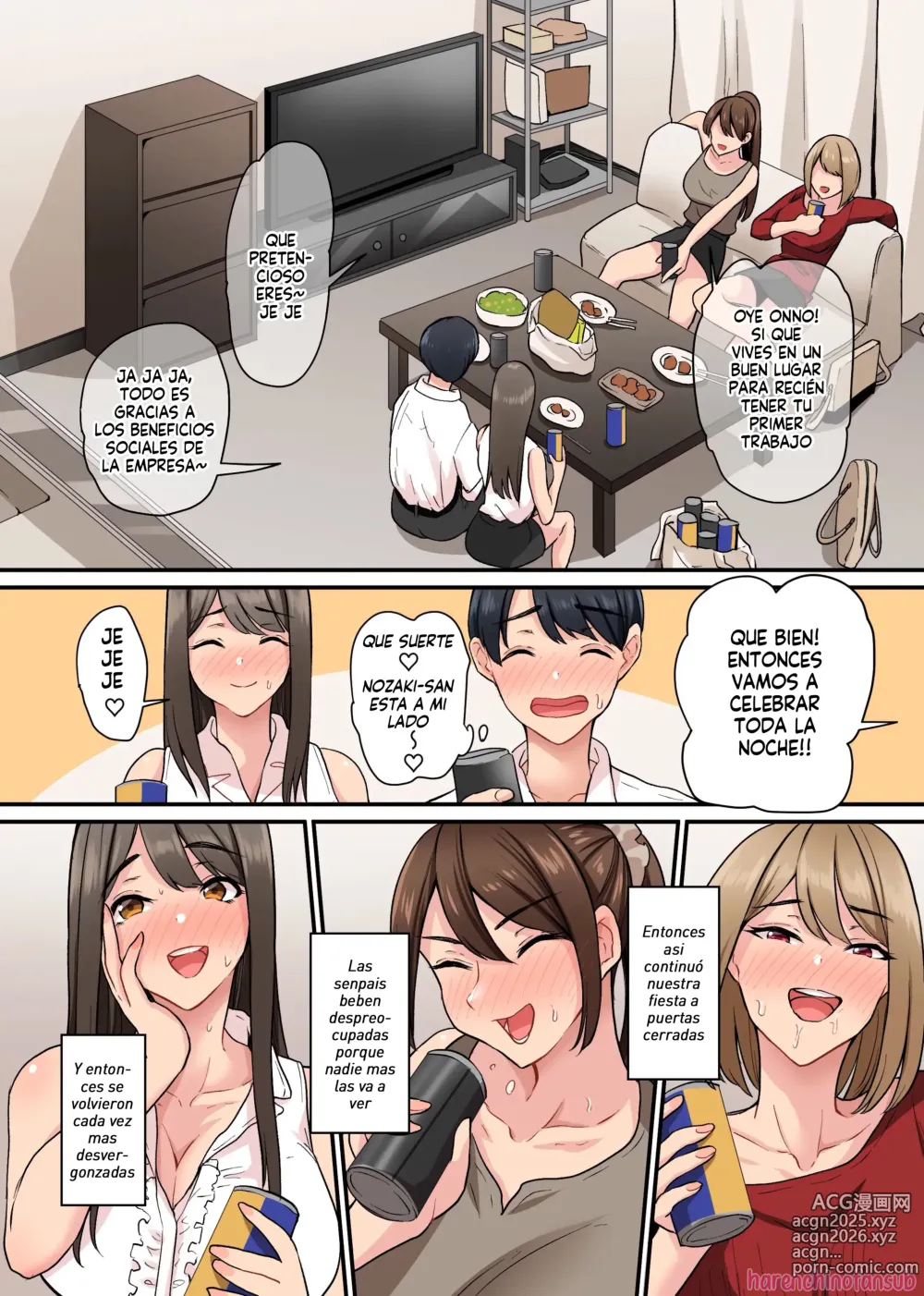 Page 7 of doujinshi Nyuusha shitara Bitch na Onna Senpai Bakari de Haremu ni natta. Takunomi de Seieki made Nomihosareru Koto ni natta Boku no Hanashi