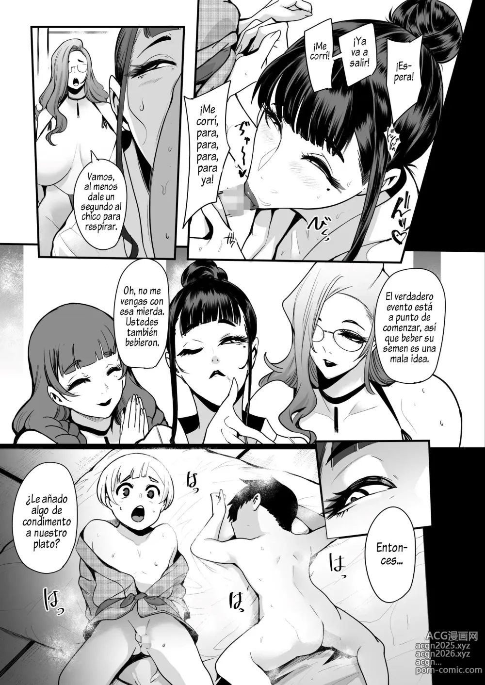 Page 18 of doujinshi Himebukuro-Sama - Mura no Kagematsuri de Onee-san-tachi ni Tanetsuke suru Dake no Shasei Ningyou ni Sareta Bokutachi