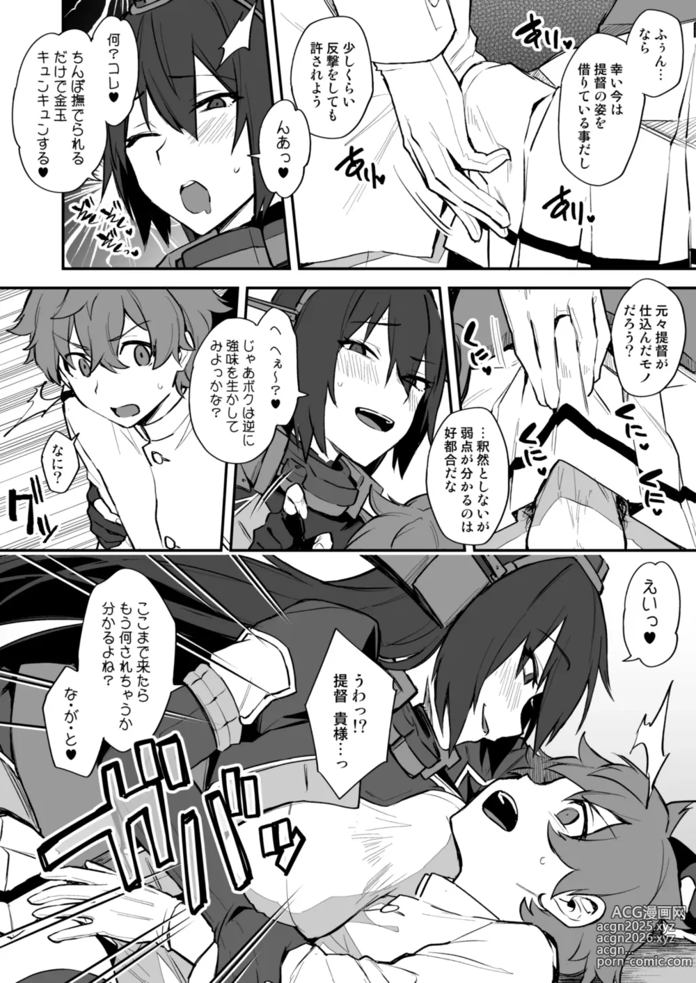 Page 2 of doujinshi Shota Admiral x Nagato Body Swap Manga