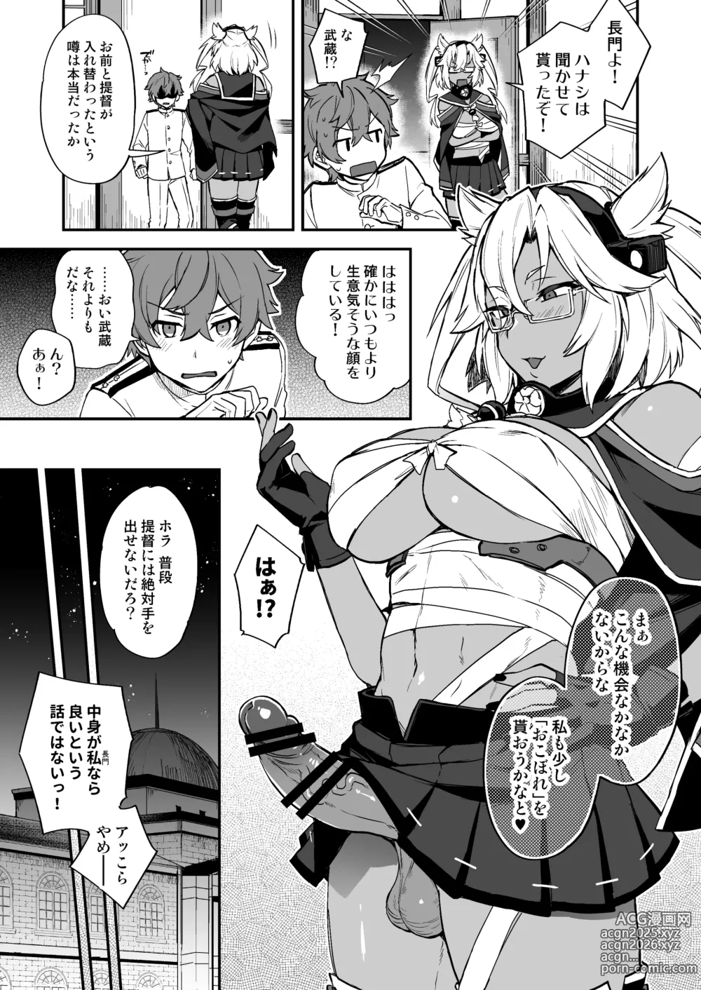 Page 4 of doujinshi Shota Admiral x Nagato Body Swap Manga