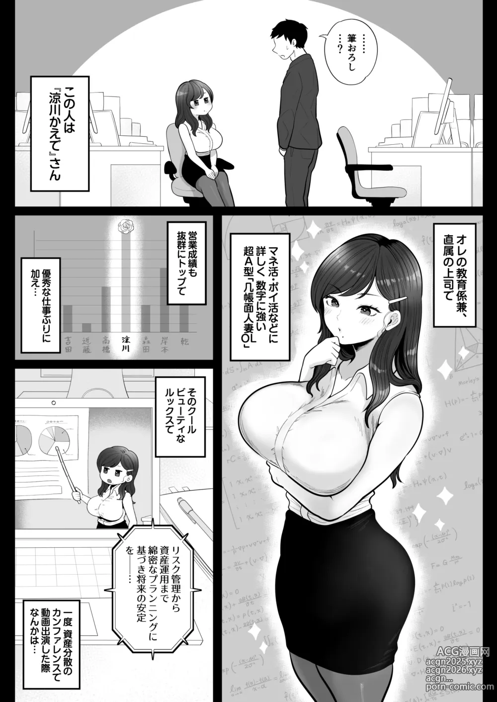 Page 4 of doujinshi 筆おろし節税制度の口実で、クール系人妻OLと出張お泊まりソープ