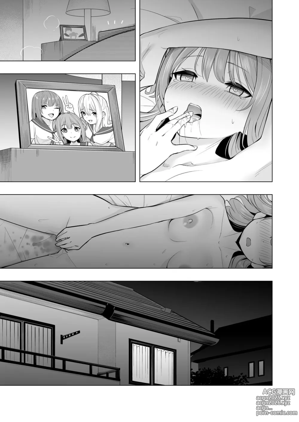 Page 45 of doujinshi Onaniibyou ga Manenshita Sekai de Nakayoshi Joshi wa Ecchi ni Kuruu