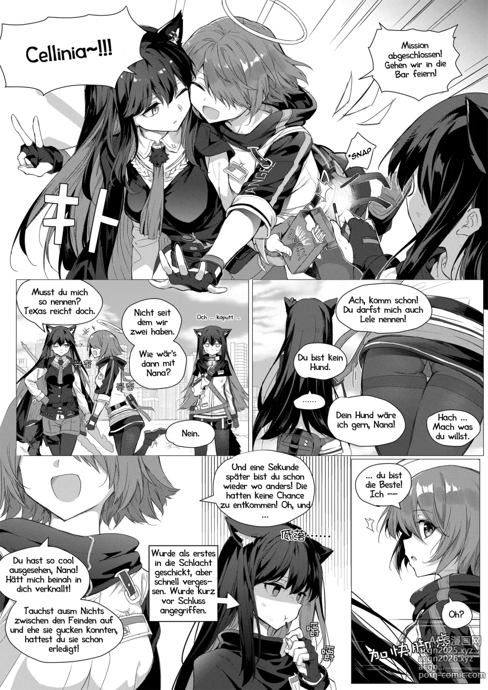 Page 2 of doujinshi 2 Texas x Exusiai (decensored)