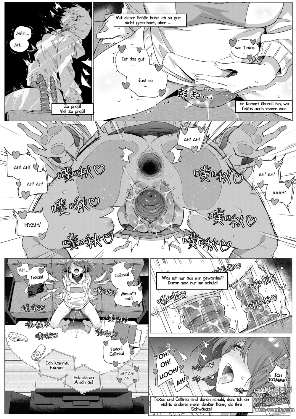 Page 38 of doujinshi 2 Texas x Exusiai (decensored)