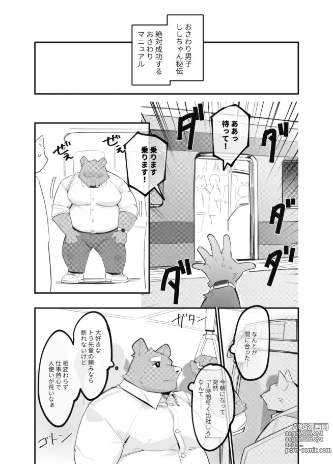 Page 3 of doujinshi Osawari Danshi Shishi-chan (decensored)