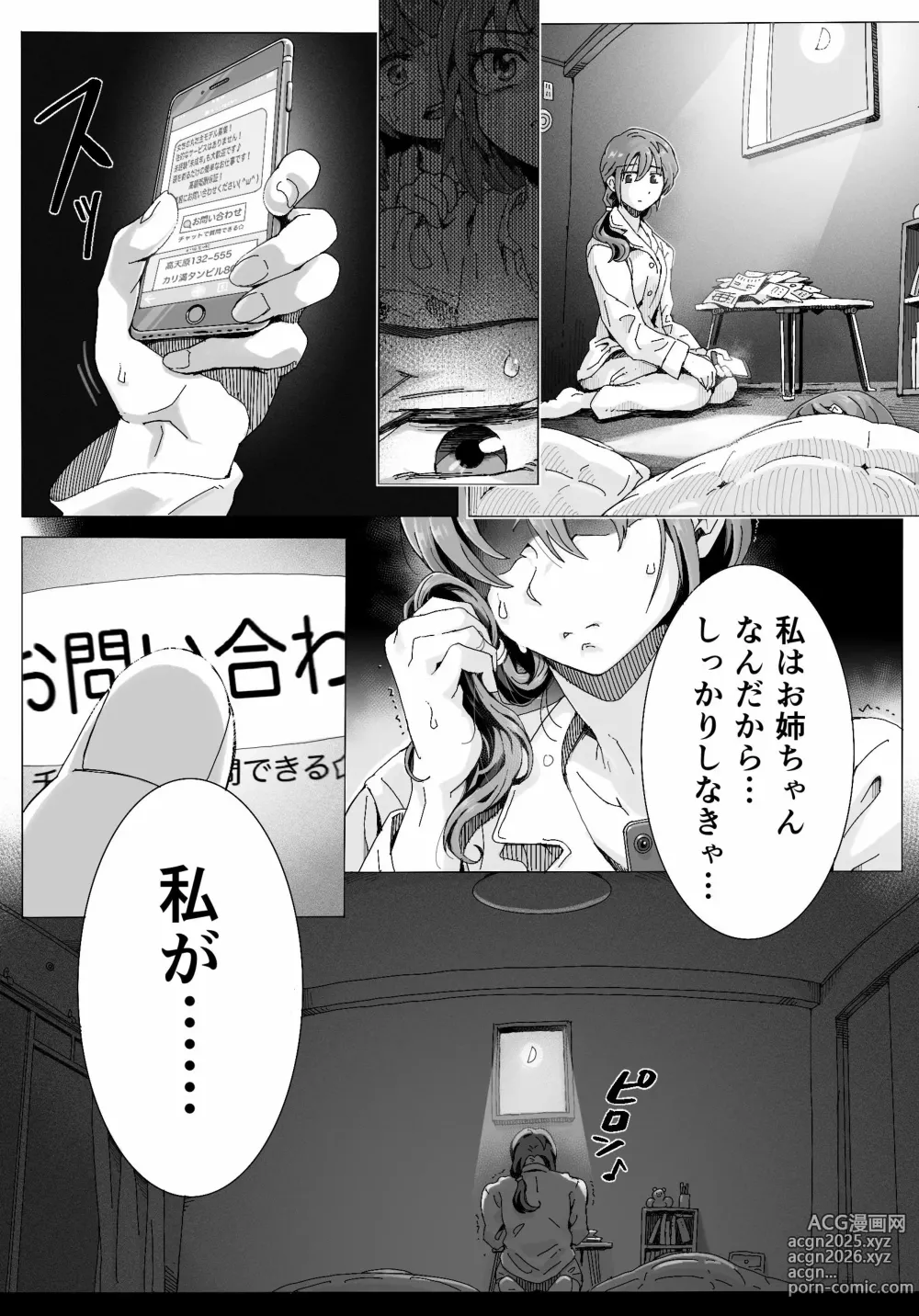 Page 2 of doujinshi Naraku ni Ochita Shimai-tachi