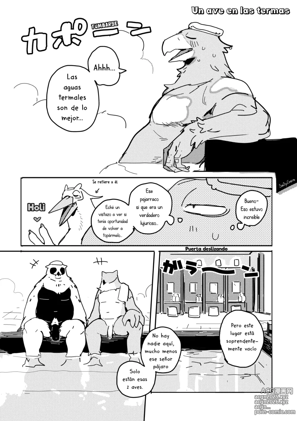 Page 1 of doujinshi BIRD IN SPA! - Un Ave en las Termas