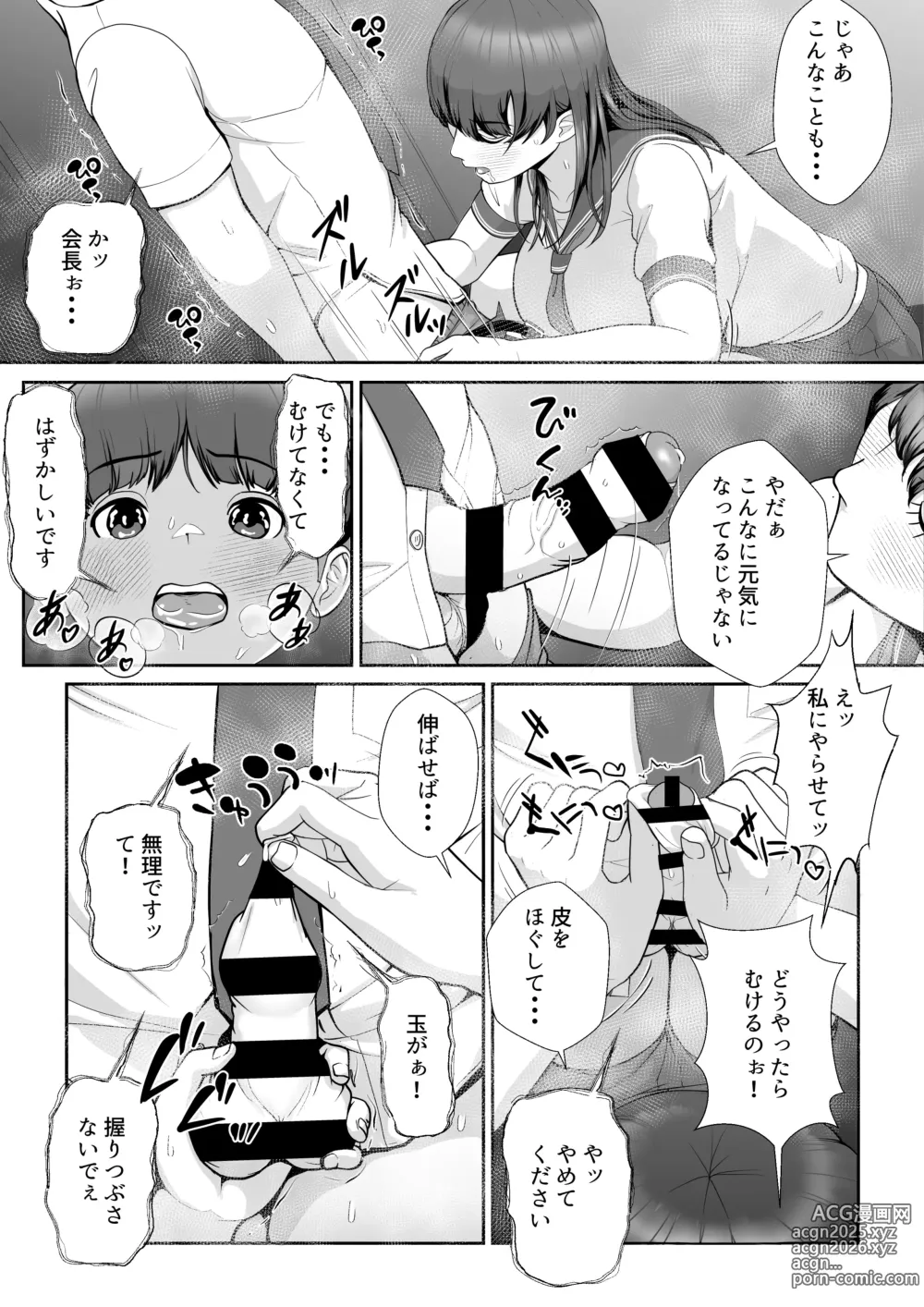 Page 22 of doujinshi Hanasaki Seitokaichou wa Boku no Seishi o Neratteru