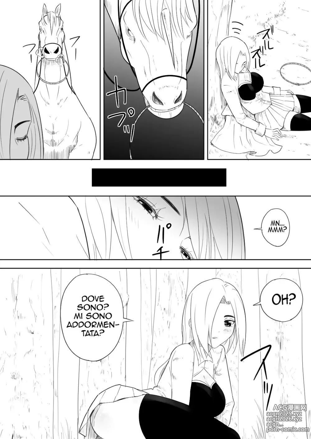 Page 14 of doujinshi Female knight who fucked by her own steed