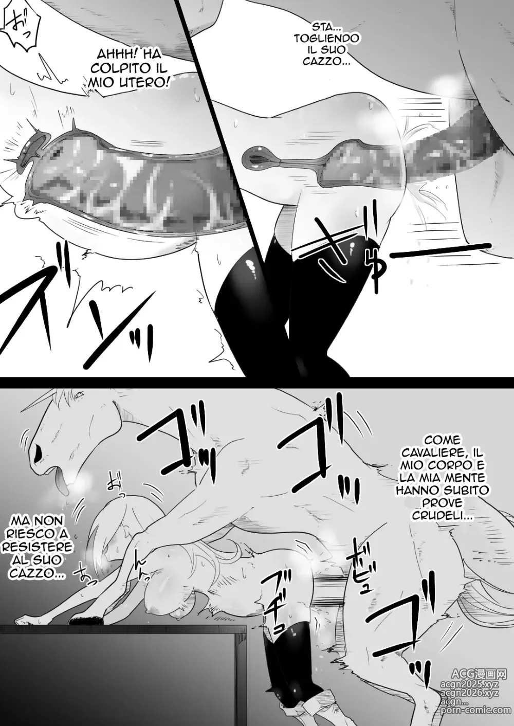 Page 31 of doujinshi Female knight who fucked by her own steed