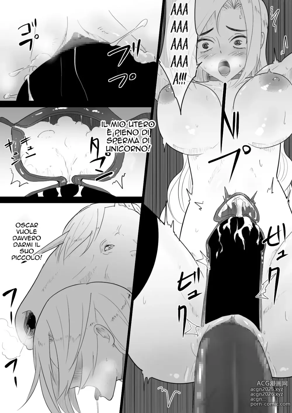 Page 34 of doujinshi Female knight who fucked by her own steed