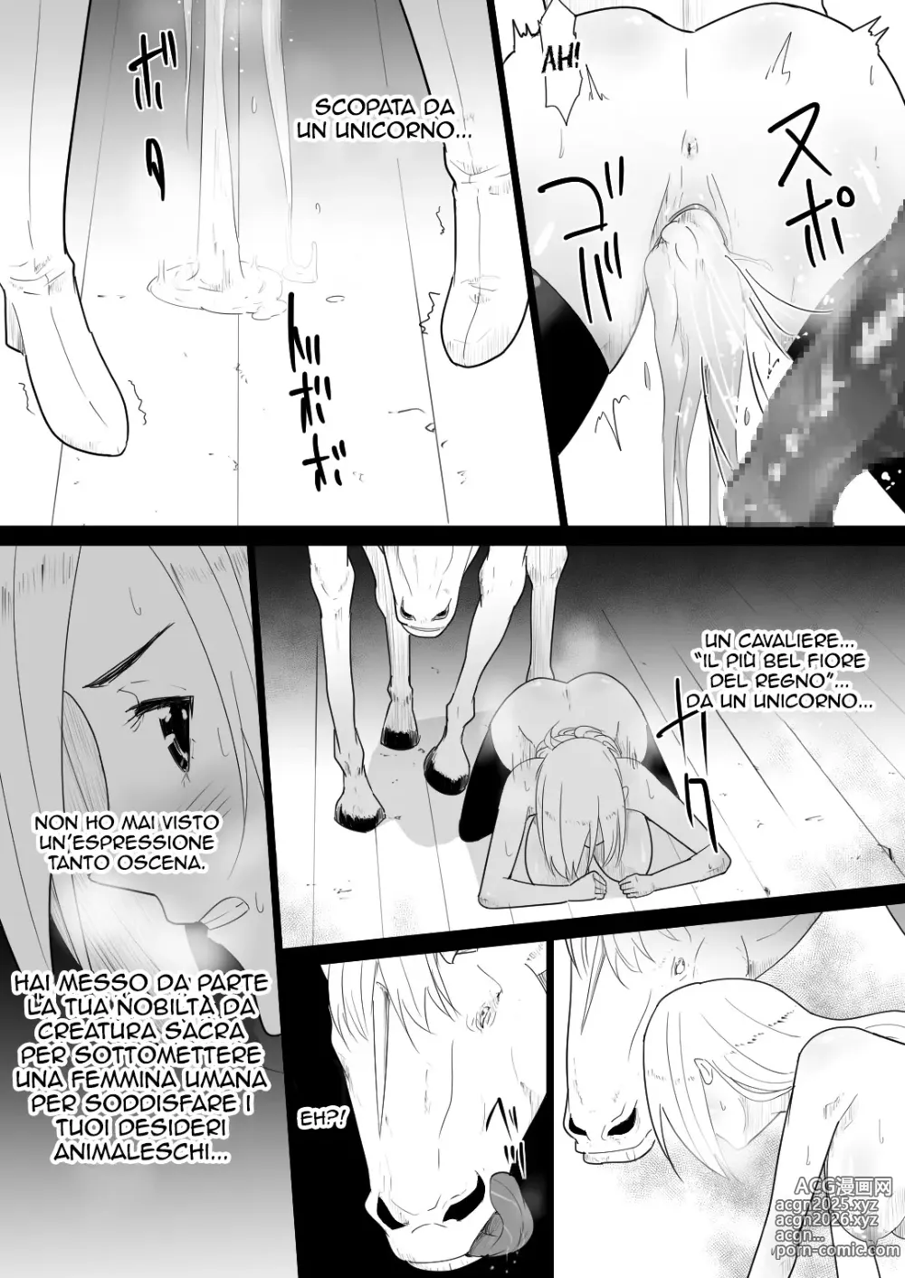 Page 35 of doujinshi Female knight who fucked by her own steed