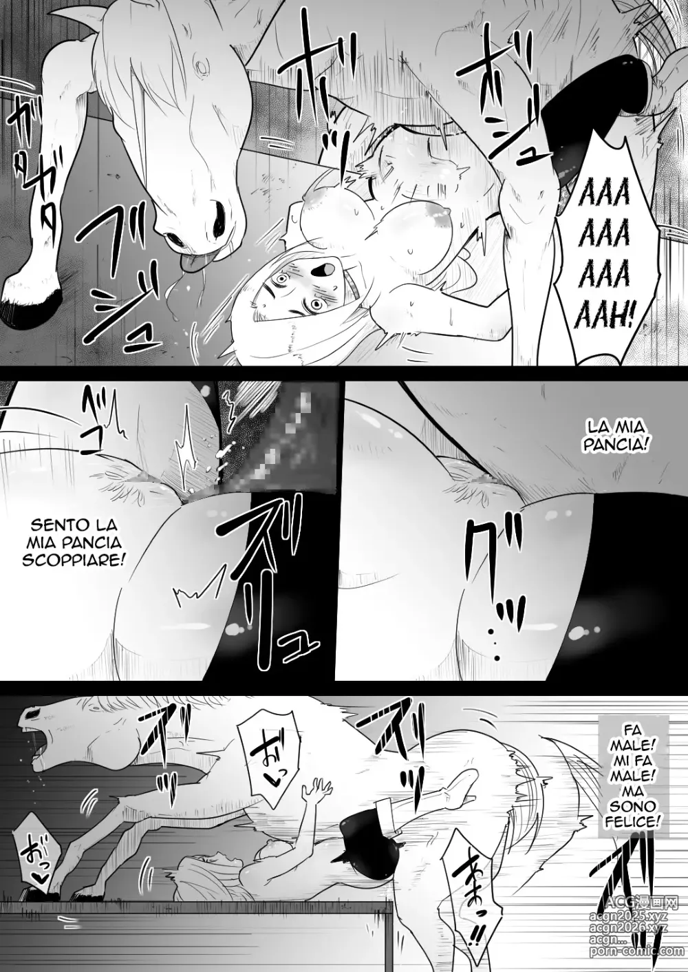 Page 40 of doujinshi Female knight who fucked by her own steed