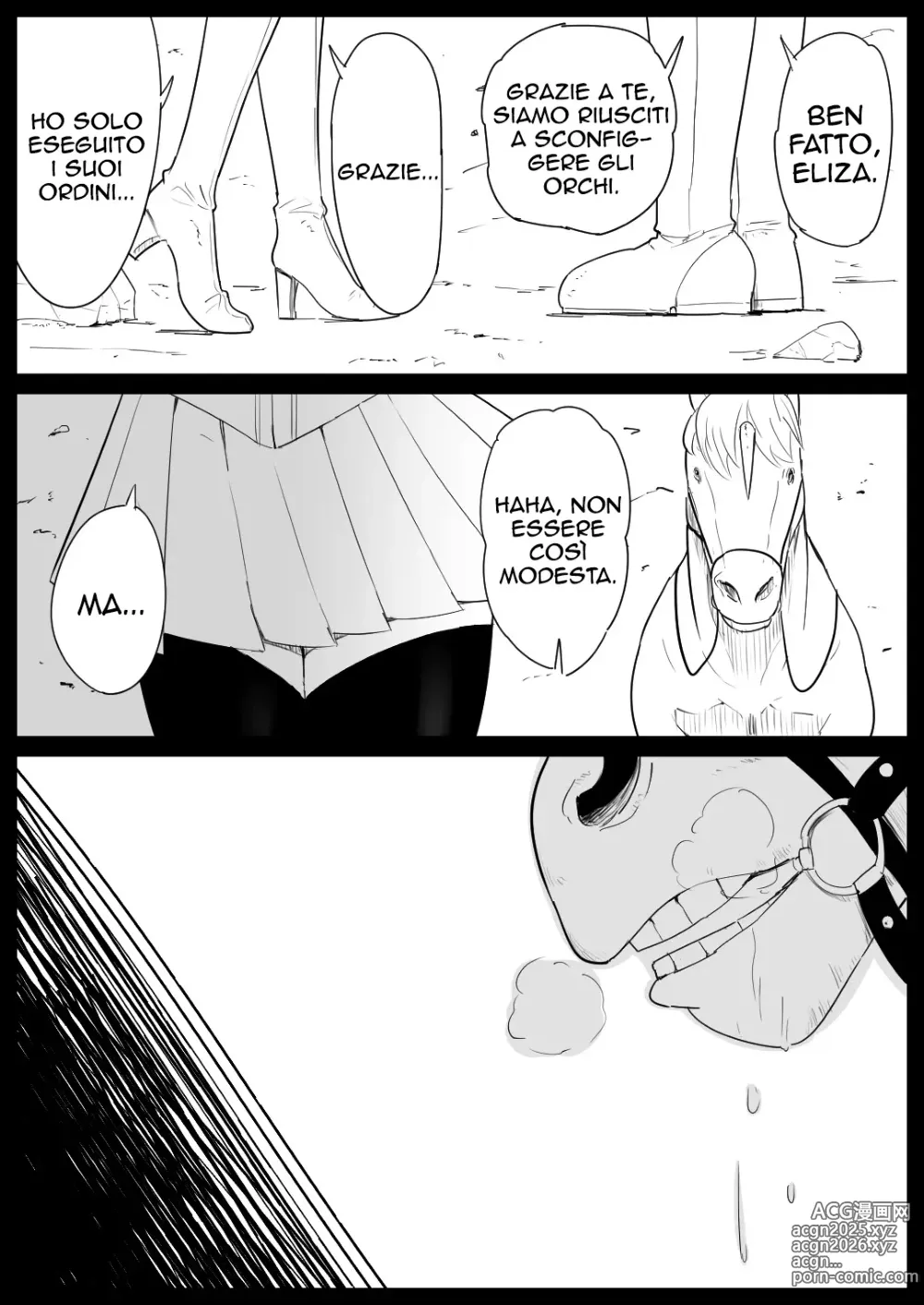 Page 5 of doujinshi Female knight who fucked by her own steed