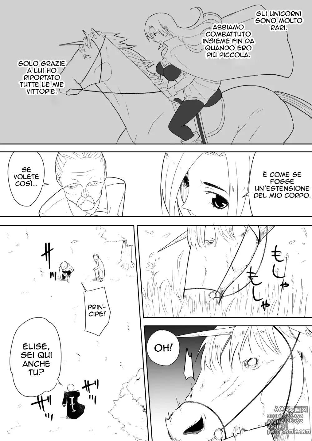 Page 8 of doujinshi Female knight who fucked by her own steed