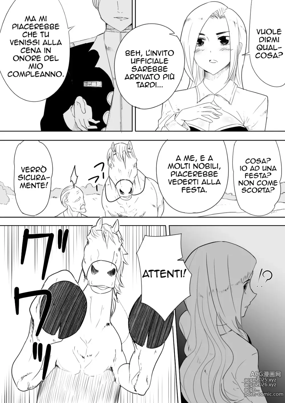 Page 9 of doujinshi Female knight who fucked by her own steed