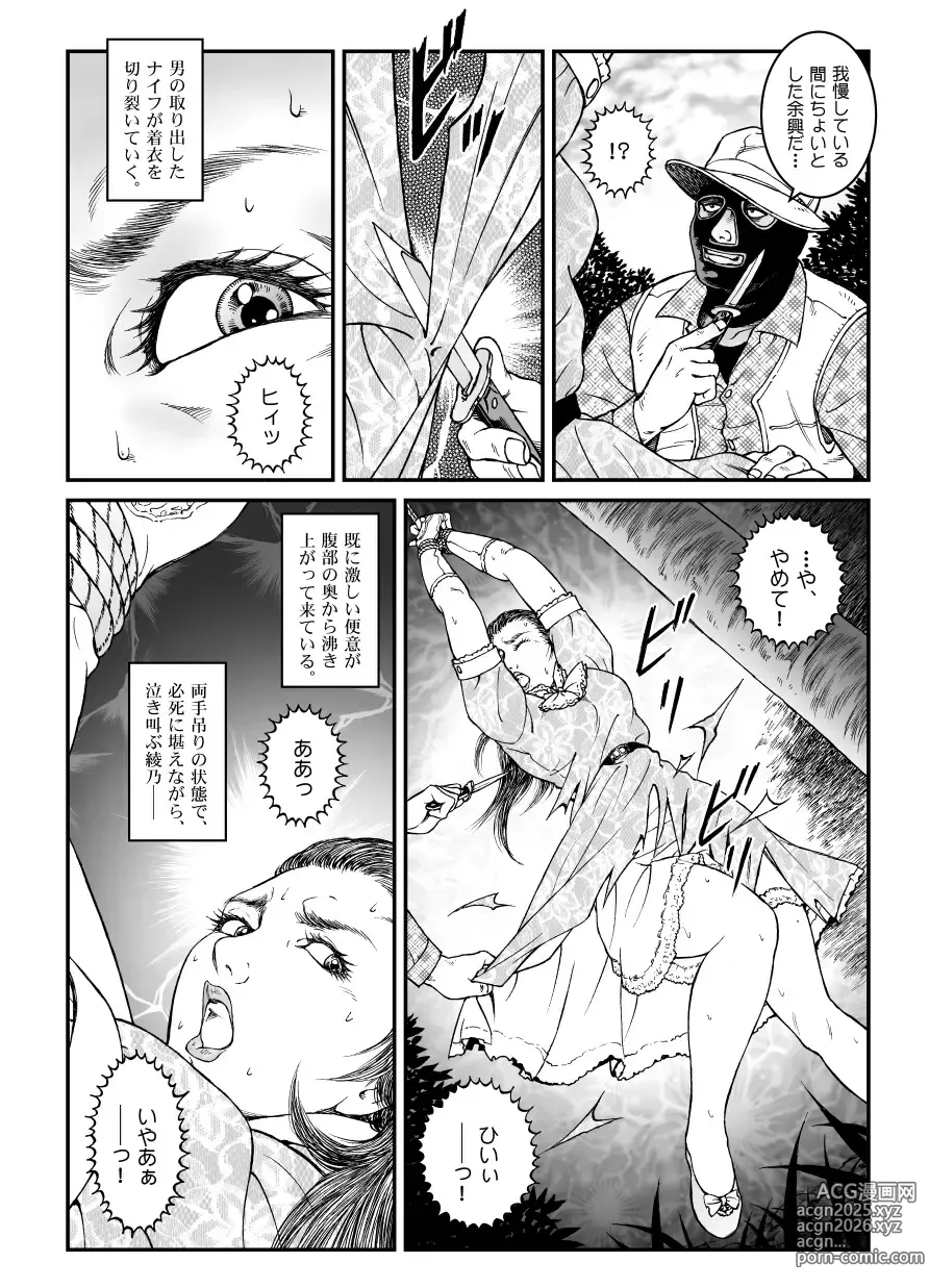 Page 13 of doujinshi 欲望回帰第500章-昭和猟奇譚女犯仕置人哲夫【5】社長令嬢_被虐のバカンス_カージャックレイプ編-