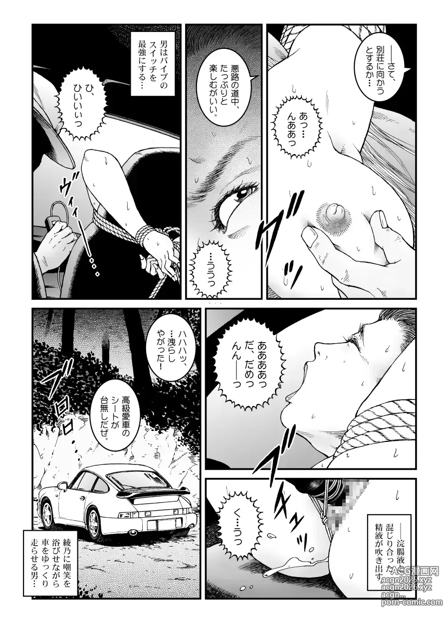 Page 35 of doujinshi 欲望回帰第500章-昭和猟奇譚女犯仕置人哲夫【5】社長令嬢_被虐のバカンス_カージャックレイプ編-