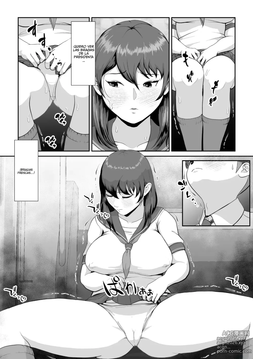 Page 15 of doujinshi Hanazaki, la presidenta del consejo estudiantil ¡Quiere mi semen!