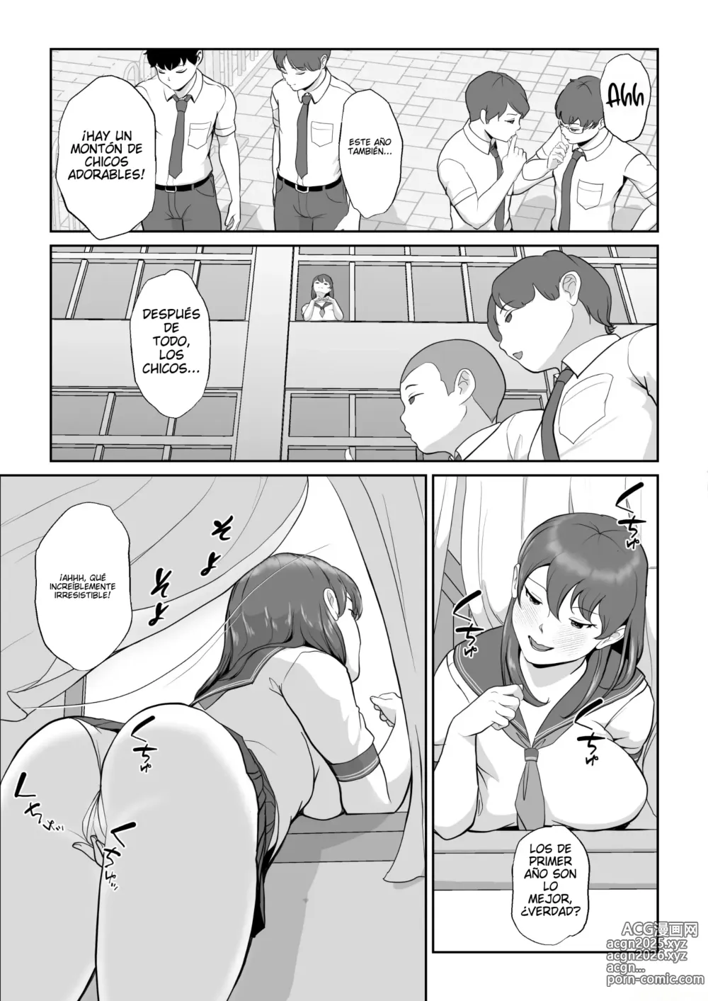 Page 4 of doujinshi Hanazaki, la presidenta del consejo estudiantil ¡Quiere mi semen!