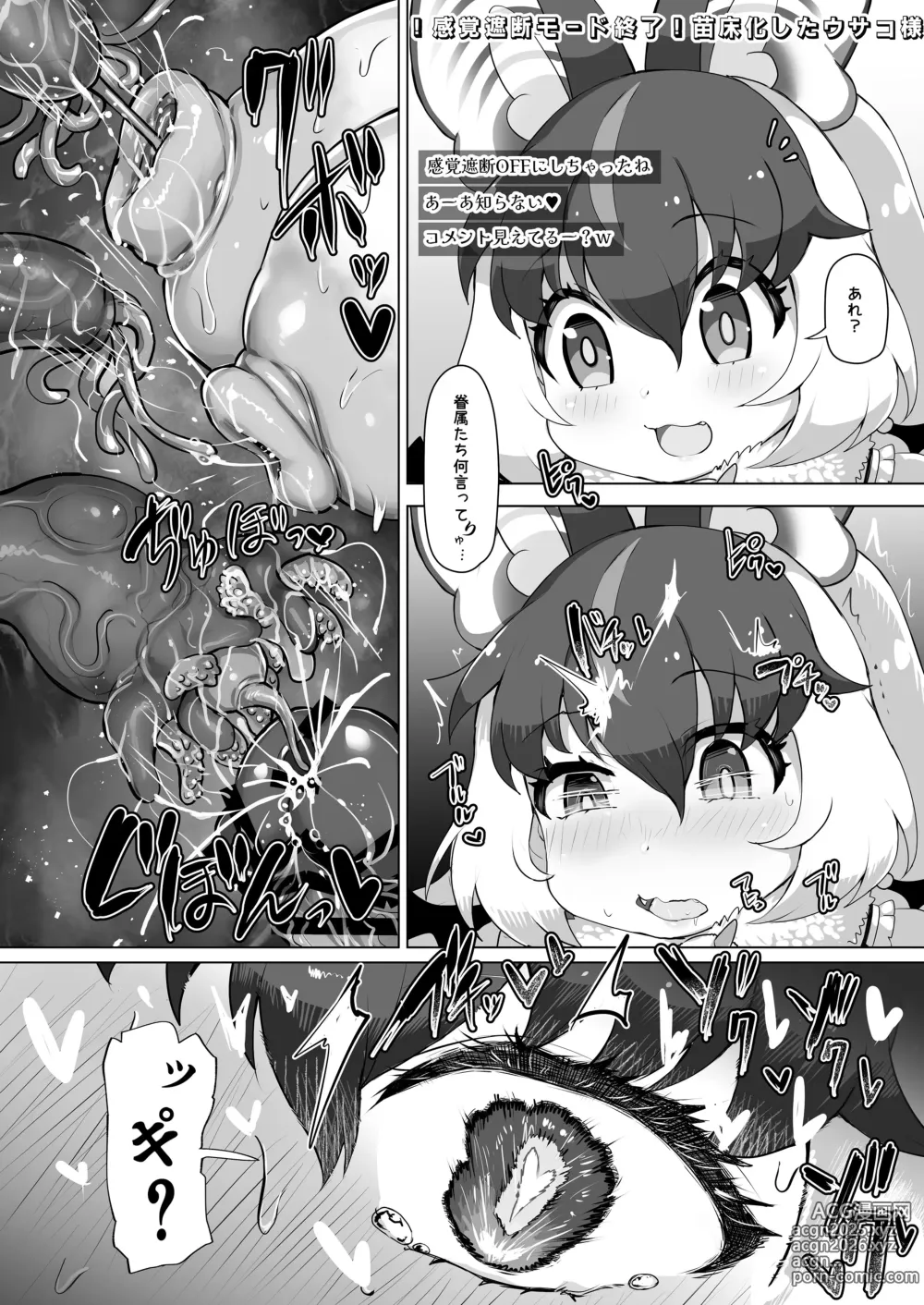 Page 19 of doujinshi Usako-sama wa Konna Kankaku Shadan Wana nanka Zenzen Yoyuu te Wake!