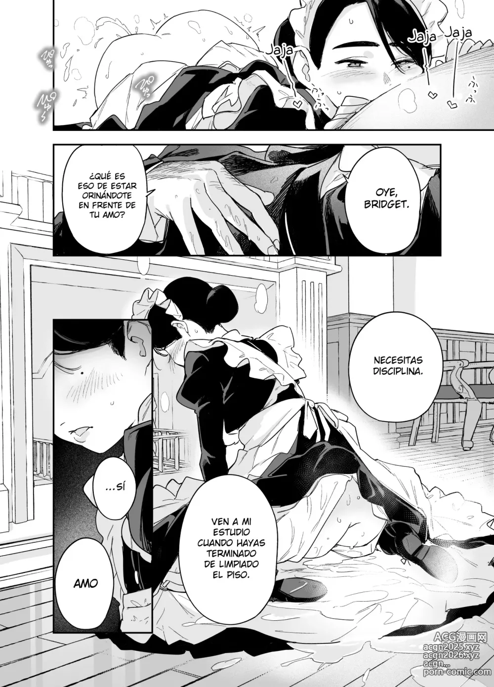 Page 10 of doujinshi Wagaya no Housemaid Bridget Sei no Gohoushi ~Danro Souji kara Kozukuri made~