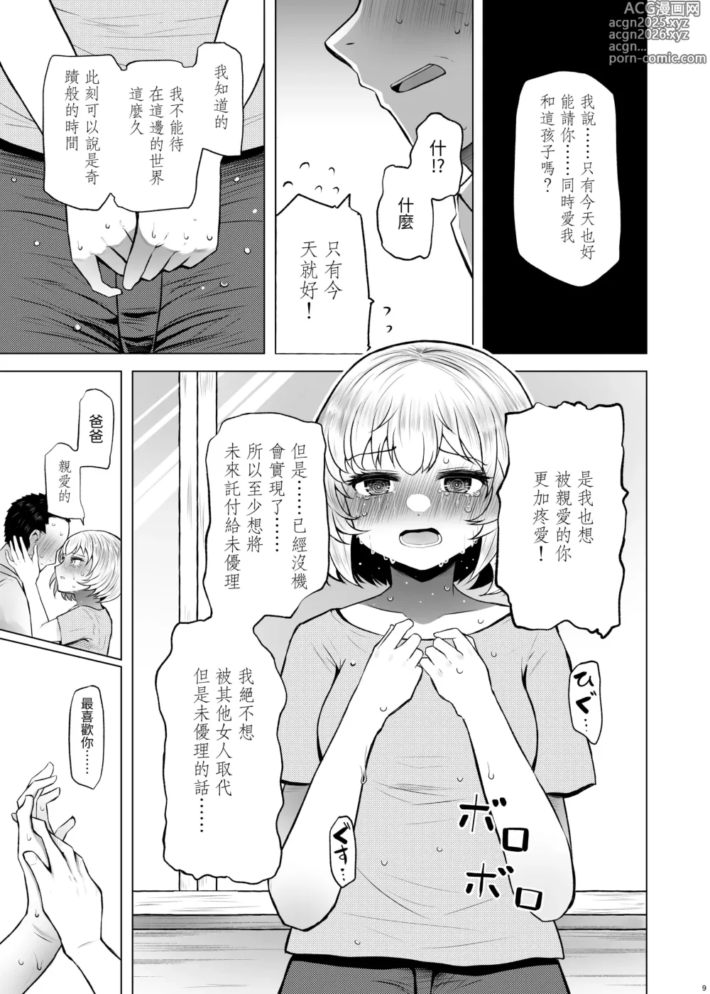 Page 9 of doujinshi Idensei Shikkan no Risk ga Nai nara Papa to Kozukuri Shite mo Ii yo ne 3