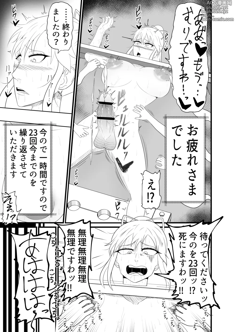 Page 28 of doujinshi Futanari Chiryou Senmonten -24-jikan Kusuguri Kousoku Tairyou Shasei Course-