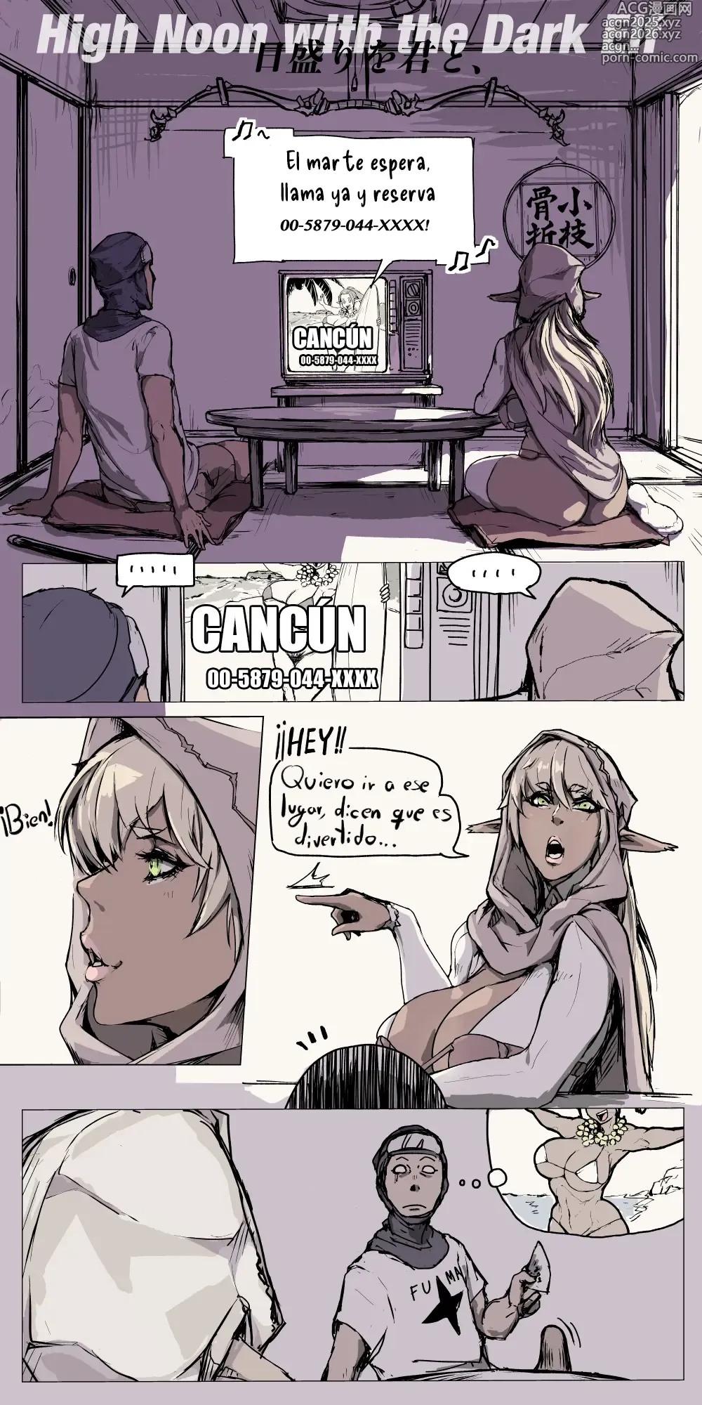 Page 2 of doujinshi High Noon with the Dark Elf