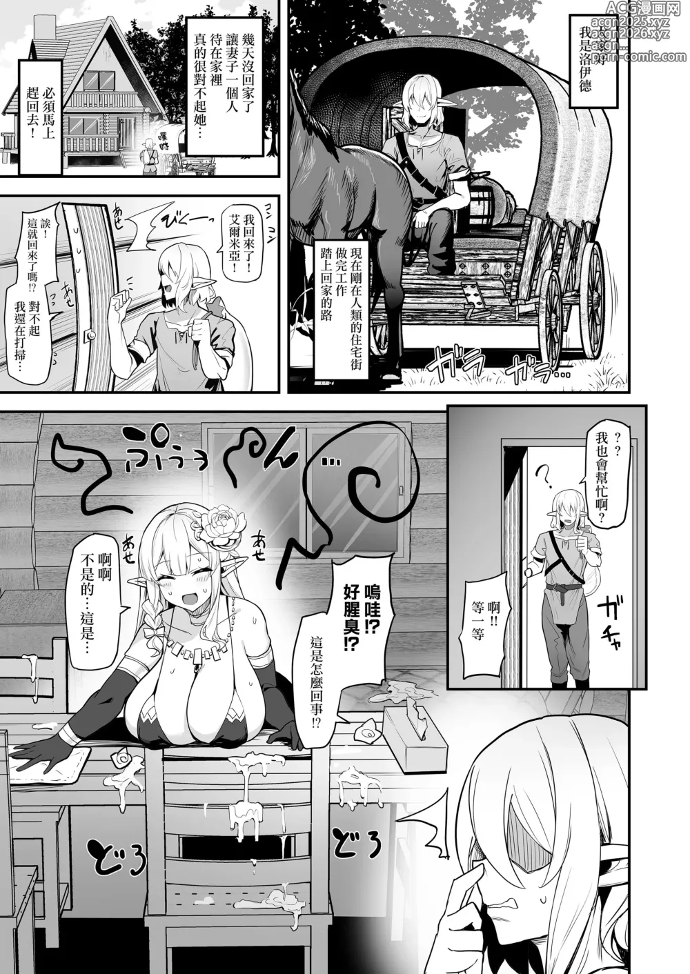 Page 28 of doujinshi Hitozuma Elf wa Yokkyuu Fuman (decensored)