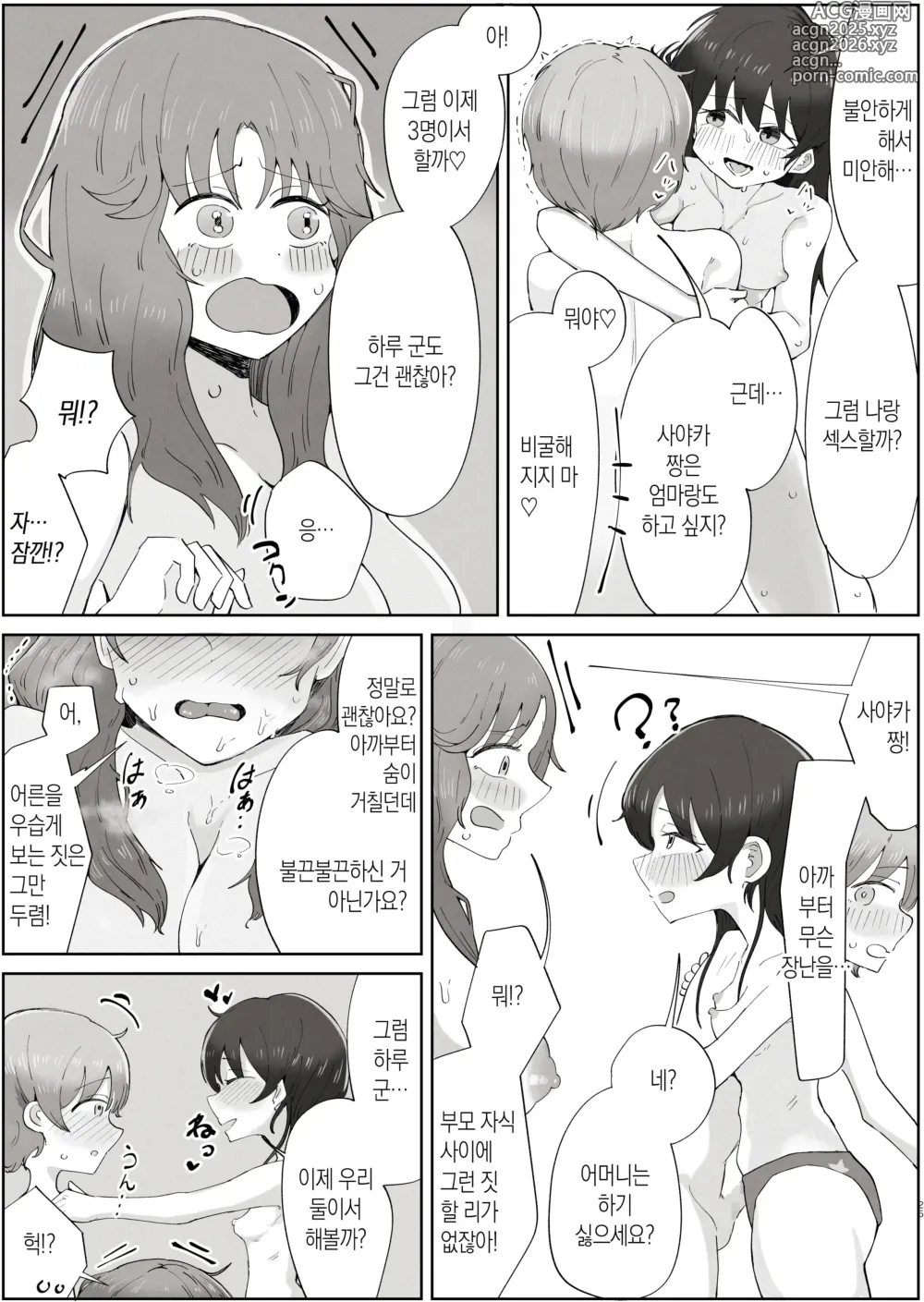 Page 25 of doujinshi 내가 좋아하는 여자는 우리 엄마도 좋아한다