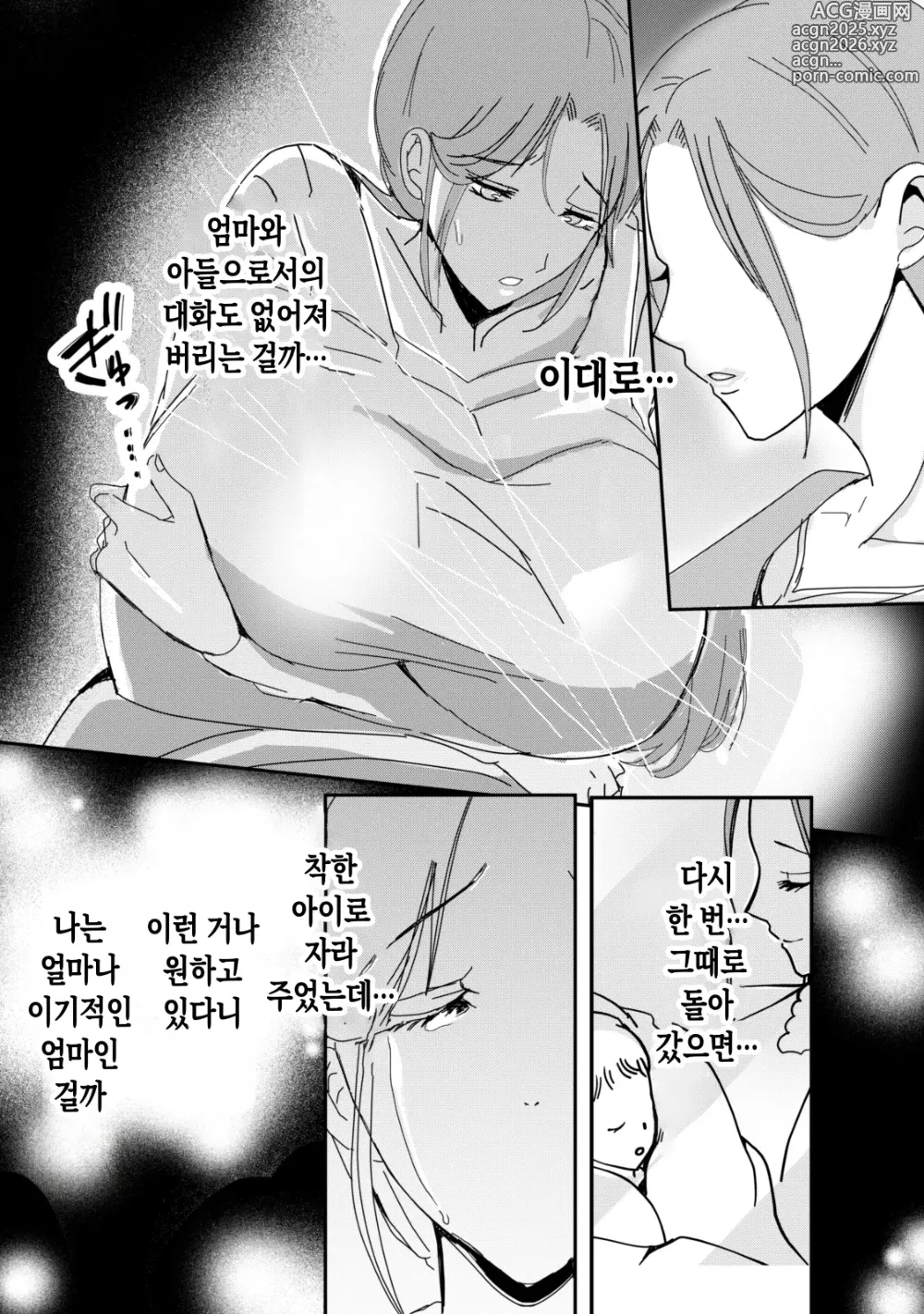 Page 24 of doujinshi 모유 엄마의 태내로 돌아가고 싶다 1~엄마가 근친교미를 꿈이라고 생각하는 사건~