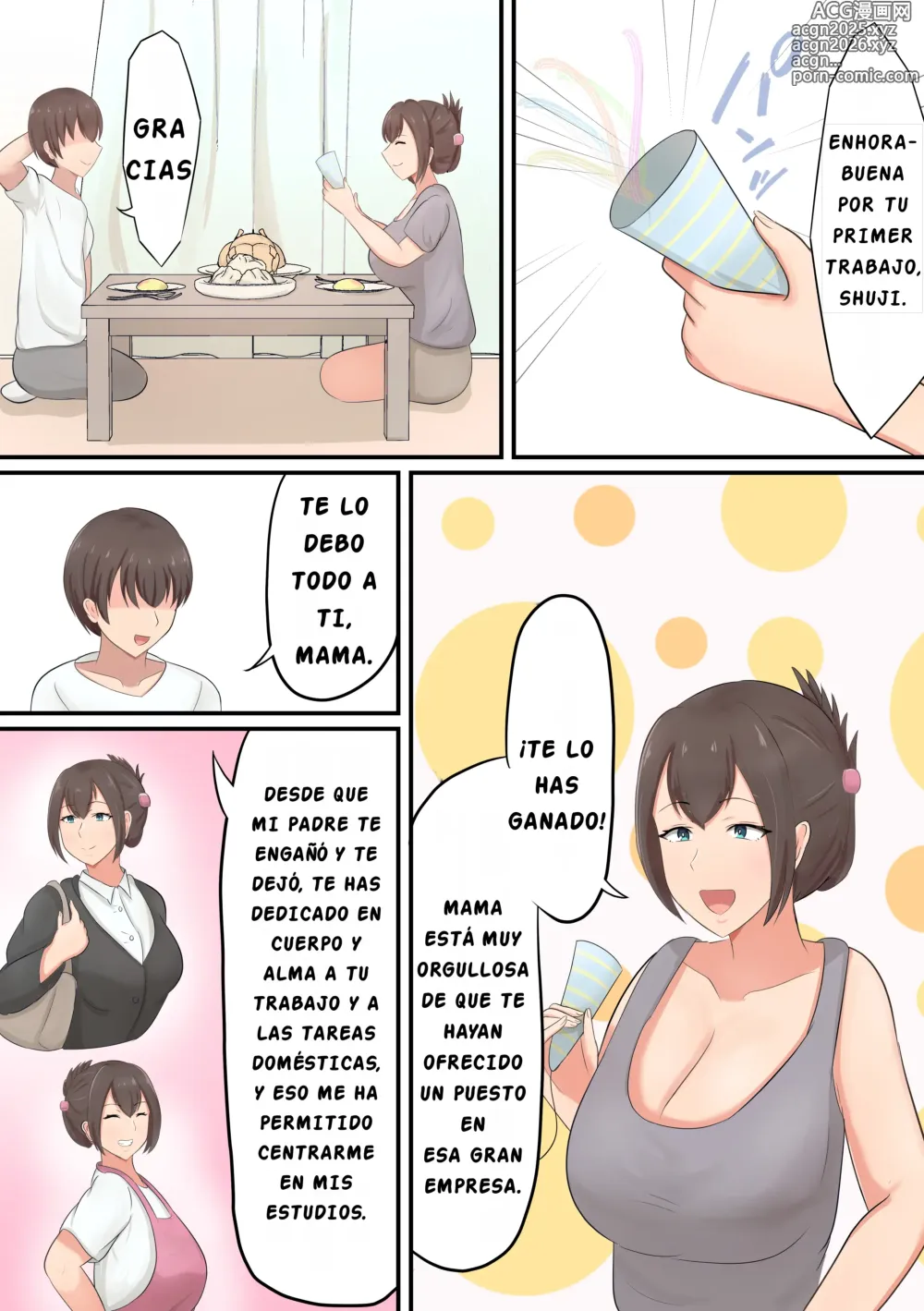 Page 2 of doujinshi ¡¡Celebarndo con mama mi primer empleo!!