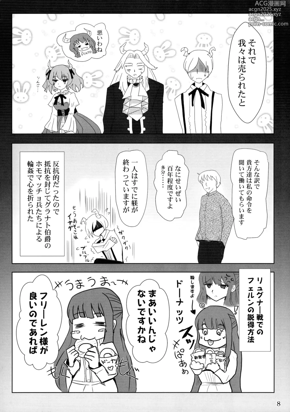 Page 7 of doujinshi Mazoku no Mesu Ana Aura to Linie no go Houshi