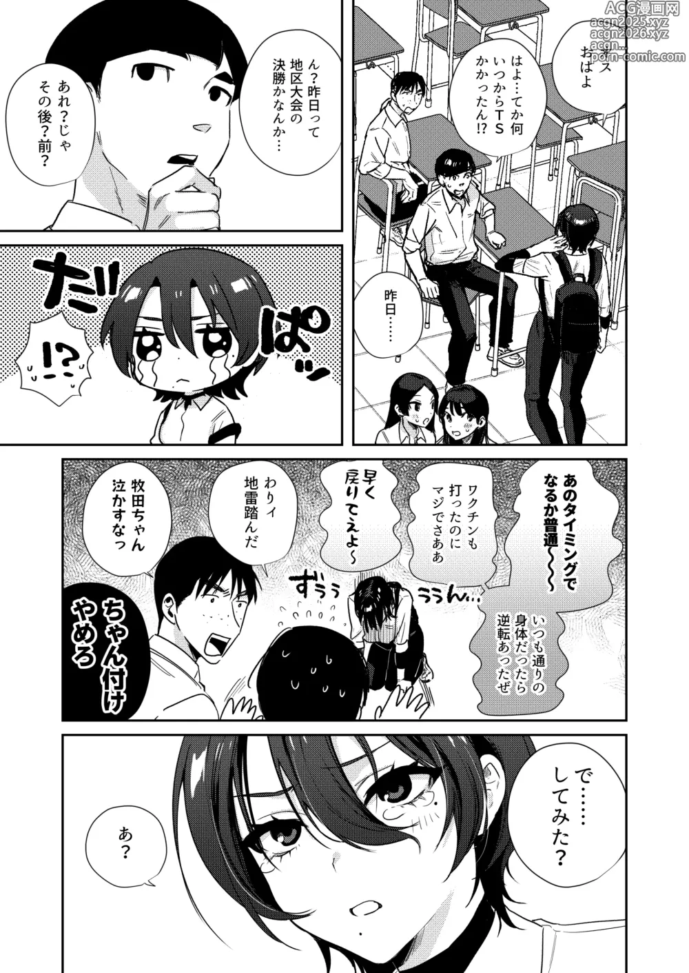 Page 7 of doujinshi Yakyuu-bu Buchou wa Onnanoko -Onanie Daisuki TS Kyonyuu Buchou ni Renzoku Nakadashi-